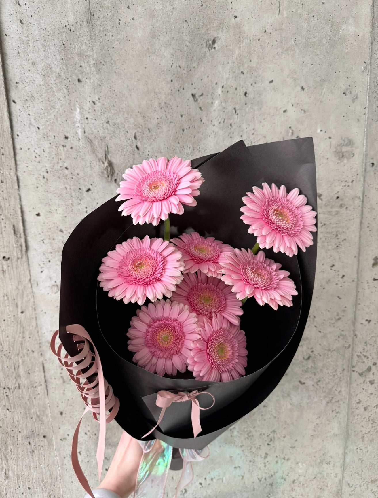 Ribbon Gerbera Bouquet