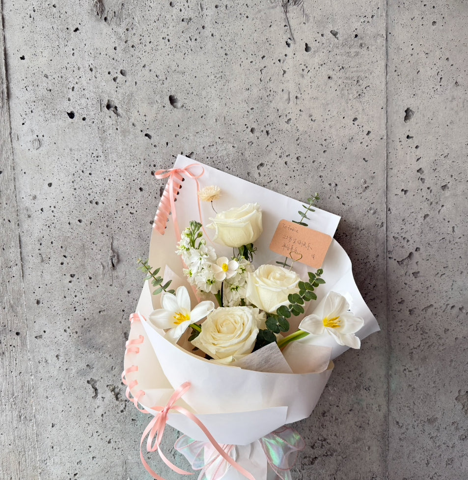 Ribbon Rose Bouquet 1